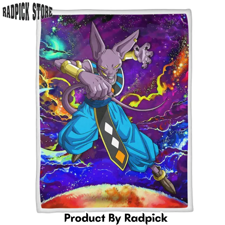 Dragon ball beerus blanket custom anime galaxy style  rp0151618